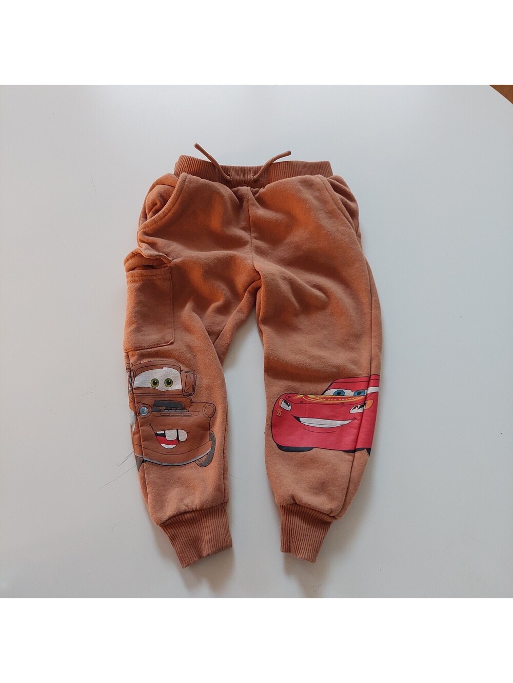 Disney Pixar Cars Toddler Brown Sweatpants Size 3T Cotton Blend
